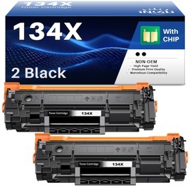 INK4U 134X Toner Cartridge (with chip) Replacement for HP 134X Black Toner Cartridge or for HP 134X Toner Compatible with Laserjet 209dw MFP M234dw M234sdw M234sdn Printer