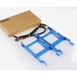 Heretom 2 x 2.5 Inch X9FV3 HDD Holder Hard Drive Frame HDD Tray Caddy for Dell Optiplex 3040 3046 5040 7040 MT Vostro Inspiron 3650 3655 with 1 GP2JM Cable
