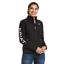 ARIAT Women's Classic Team USA/MEX Softshell Jacket, Black, Size Medium