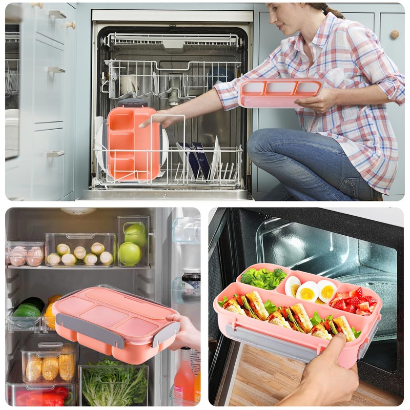 anyìshwu Children's Lunch Box with Compartments - 1300 ml Lunch