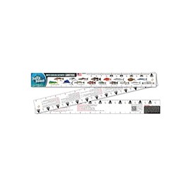 Salty Bones North Carolina Saltwater 36" Folding Fishing Ruler