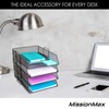 4 Tier Pack Stackable Tray Office Desk Organizer File and
