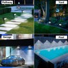 Moxled Solar Lights for Outdoor Garden, 6500 K Cool White
