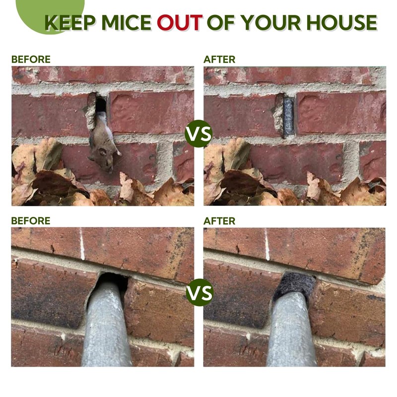 Steel Wool Mice Control - 3 Pack 3'' x 11Ft