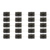 Pack of 20 Self-Locking Push Button Switches, KAN-28 ON-Off Mini