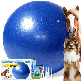 SWYIVY 30inch Horse Ball - Medium Toy for Ponies & Small Adult Horses, Ideal for Stall Play