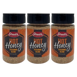 Streit's Hot Honey Seasoning - Sweet & Spicy Flavor, Barbecue Rub, Shaker Included, Kosher Certified, No MSG Added, All-Natural Ingredients, Family Owned (5.5oz, Pack of 3)