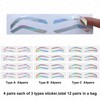 Disposable Eyebrow Design Stencil Eyebrow Tint Airbrush Auxiliary Sticker for