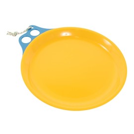 CHUMS CH62-1731-A081-00 Camper Dish Outdoor Plate, Blue/Yellow, Diameter 9.1 x Height 1.2 inches (23 x 3 cm)
