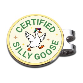 Funny Valentines Day Gifts - Certified Goose Golf Ball Marker, Cool Golf Accessories for Men Women Golf Lovers, Unique Magnetic Hat Clip for Golfers, Silly Goose Valentines Basket Stuffers for Women