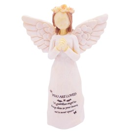 Sympathy Gifts for Loss of Loved One, 5.5" Praying Angel Surrounded by Love Memorial Gift for Loss of Dad Mom Grandmother, Angel Figurine for Bereavement Encouragement Remembrance(Sympathy-Figurine)