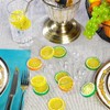 30 Square ice Cubes,15 Artificial Fruit Lemon Slices, Suitable for