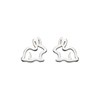 Dew Women's Sterling Silver Bunny Stud Earrings