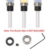 Mesee 5 Set Router Bit Bearings with Fixed Collars Kit,