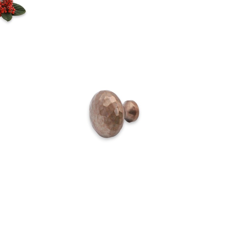 Infinity Decor Antique Hammered Pattern Mushroom Cupboard Knob 38mm Pull