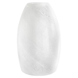 HGHYjrxfkl Oval Glass Lamp Shade, Alabaster White Mini Pendant Light Shade, H7.5",D4.7" Replacement Glass Shade for Chandelier,Wall Sconce, Floor Lamp, Table Lamps –1 Pack