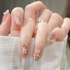 3D Butterfly Nail Charms,50PCS Mixed Shapes Butterfly Metal Nail Gems,Gold