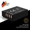 PATONA Set Caricabatterie Dual USB-C + 2X NP-W126S Protect, 1210mAh