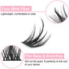 Fenshine Cluster Lashes Individual Lashes Wide Stem C/D Curl 9-15