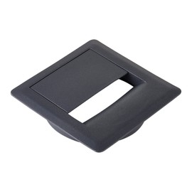 CAVO Set of 2 Cable Grommets (93 x 93 mm, Height 18.3 mm, 80 mm Diameter, Anthracite) Desk Cable Grommet, Ideal for Cables with Large Connectors