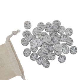 DANFORTH – Vilmain Pocket Angel Tokens/Coins, Pewter, Made in The USA, Gift Bag (Pack of 50)