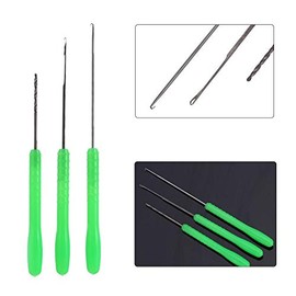 boilies carpfishing,Baiting Needle Set, Carp Fishing Baiting Tool Kit High Carbon Steel 3 in 1 Fishing Bait Needle Tool Set Drilling Hook Needle Bait Preparation