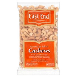 East End Roasted Cashew Nuts 250g - Pack of 2