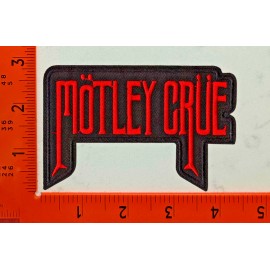 Motley Crue Patch Embroidered Iron-On Rock Band Logo Applique Badge