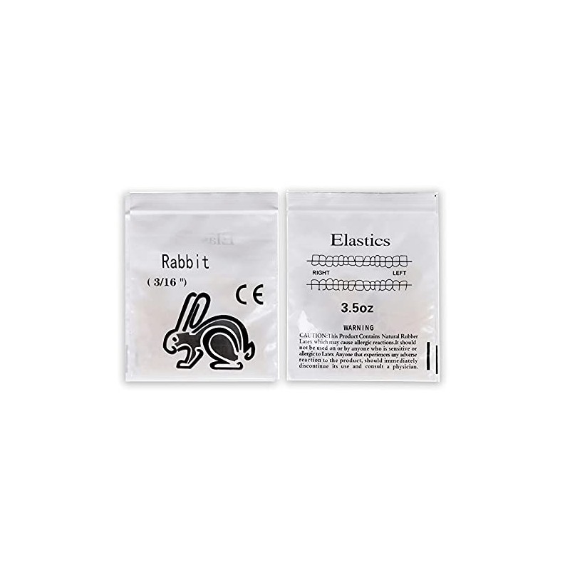 Paquete De 5（500Pcs）Bandas De Goma Ortodóntica Dental De 3/16" Suministro