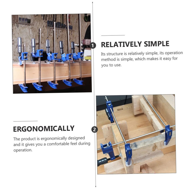 Gatuida Heavy Duty Clamp for Woodworking Ergonomic Grip Design Quick