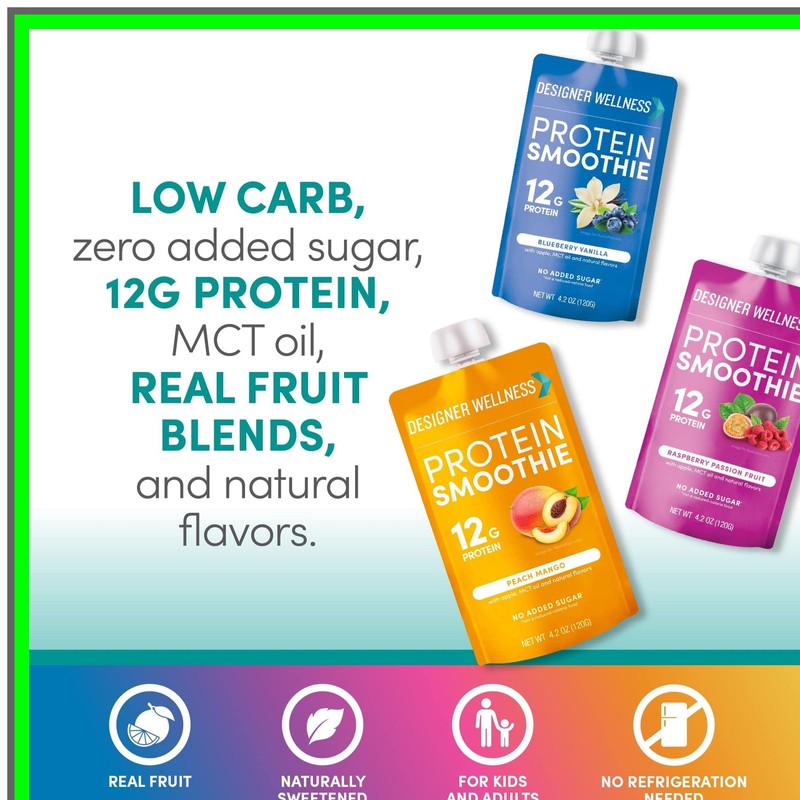 MODAIS Super Fruit Protein Smoothie Blend with 12g Low Carb