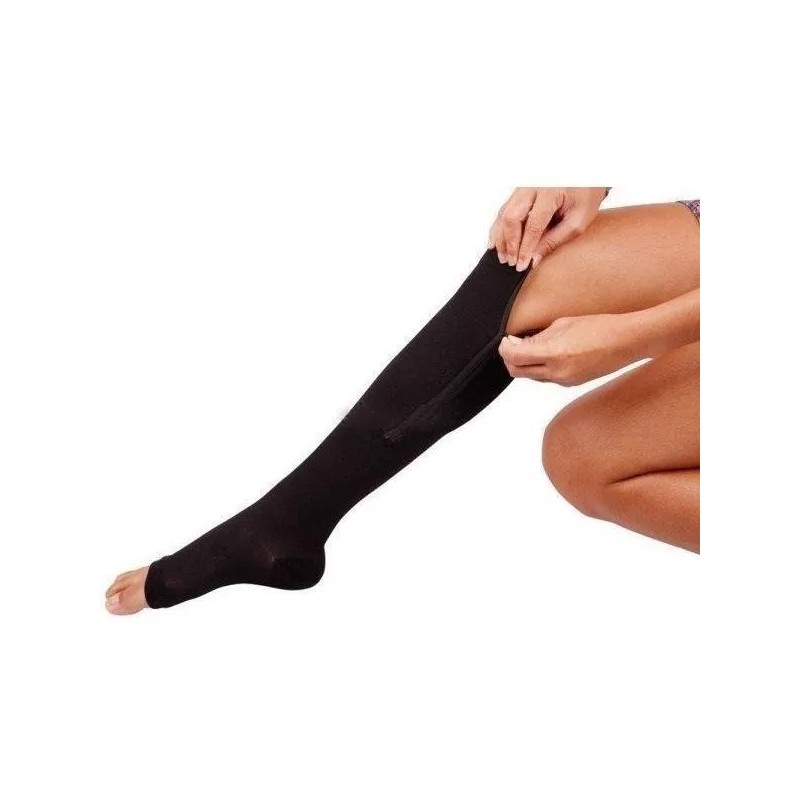 Corp.Res Electronics Calcetas Medias De Compresion Con Cierre Varices Trombosis
