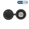 BEK-FIX® Number Plate Screws and Caps Fitting Kit, White Yellow