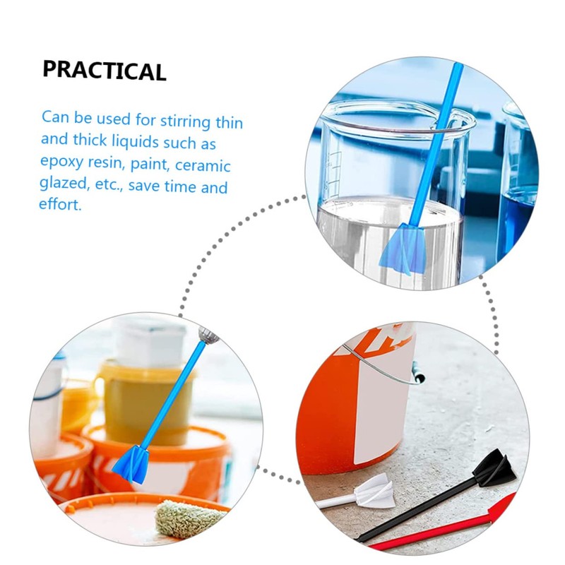 Outanaya 12pcs Epoxy Mixer Drill Attachments Paint Stirrer Tools for