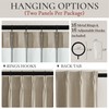 Black Out 96 Inch Long Boho Curtains 2 Panel Set,