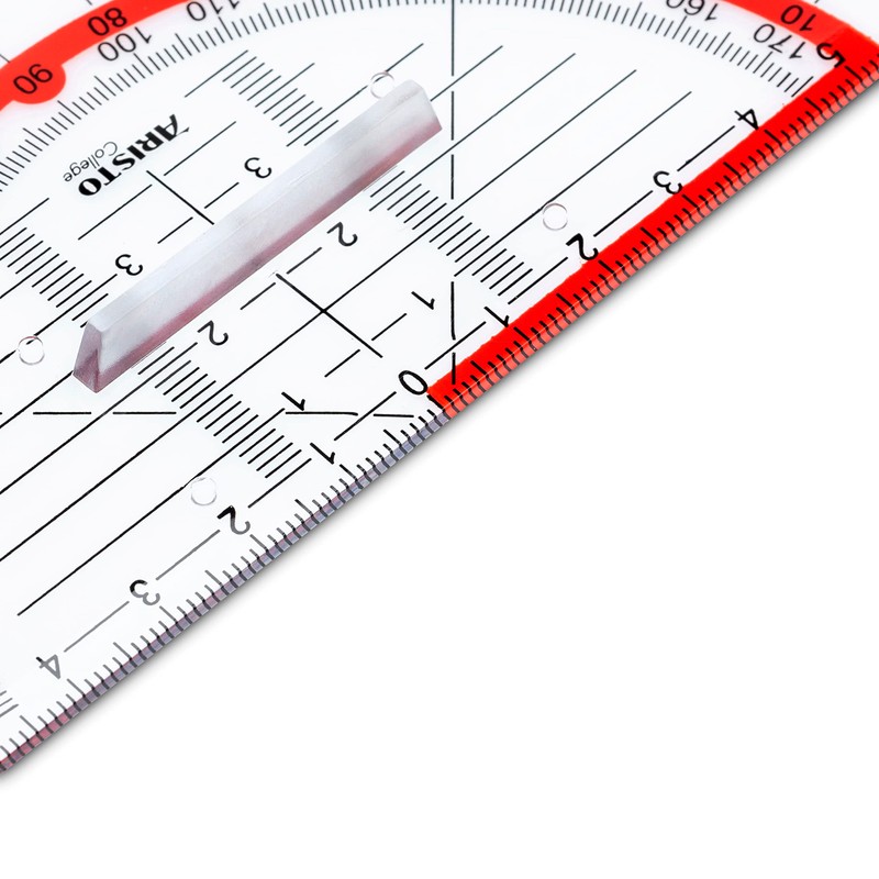 Aristo AR23003 College Geometry Triangle with Firm Grip (Hypotenuse 16