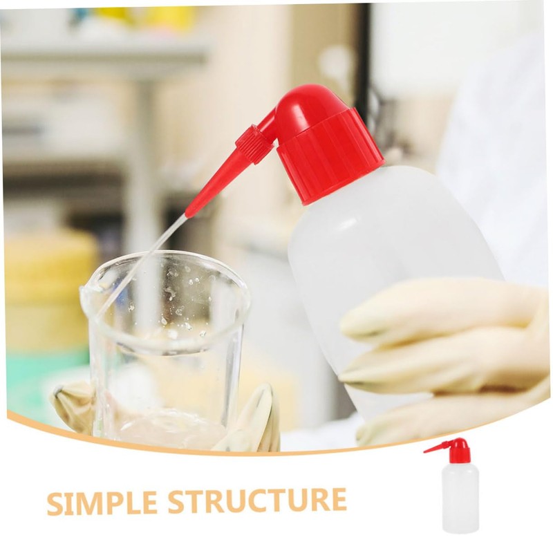 ULTECHNOVO 6pcs Plastic Squeeze Wash Bottles for Lab Cleaning Eyelash