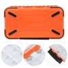 Ausla Einstellbare ABS -Fischerei -Tackle -Box -Organizer mit Doppelseitigen Fächern,
