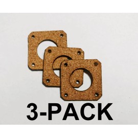 World Graphix NEMA 17 CNC Stepper Motor Damper Isolator Cork Gaskets 1/16 Thick US MADE 3 PACK
