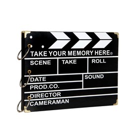 ThxMadam DIY Vintage Photo Album - Scrapbook Album - Wedding Guest Book - Black Pages - Photo Book - Ring Binder