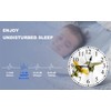 KEEPSUPER Clock Hummingbird Wall Clock 10 Inch Silent Non-Ticking Clocks