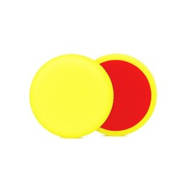 ALCLEAR 5513530M_2 5513530M Sanding Pad Car Polishing Sponges Medium Diameter 135 x 25 mm Yellow Set of 2 Polishing Pad Polishing Pad Sponge Car Care Polishing Sponge for Polishing Machine