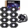 MICTUNING 8 Pods RGB LED Rock Lights, Bluetooth Underglow Car