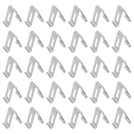 Dsjnf V Shape Spring Buckle Photo Frame Hardware Accessories Photo Frame Hardware Backing Clip Photo Frame Accessories Bow Shape Spring Photo Frame Metal Spring Rotary Clip Hook 30pcs