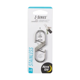 NITEIZE ZS3-11-R6 Z Carabiner #3 Stainless Silver