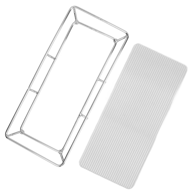 Bathroom Countertop Tray Stainless Steel Acrylic Modern Minimalist Design Space