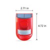 Aolyty Solar Motion Sensor Detector Siren Sound Alarm LED Warning