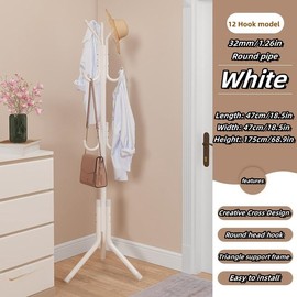 1 Piece Of Multi-color Multifunctional Clothes Hanger - Sturdy Storage Space For Jackets, Hats, And Bags - Perfect For Home, Office, And Bedroom Coat Racks organiser hanging:_pink