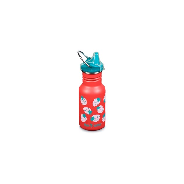 Klean Kanteen Classic Kids Bottle Narrow with Sippy Cap Coral Strawberries 355 mL