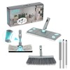 3-in-1 Detachable Broom and Mop Set Combo for House Cleaning,